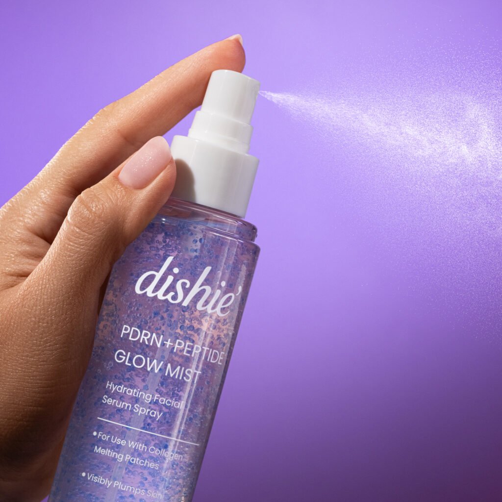 PDRN Peptide Glow Mist hydrating facial serum spray
